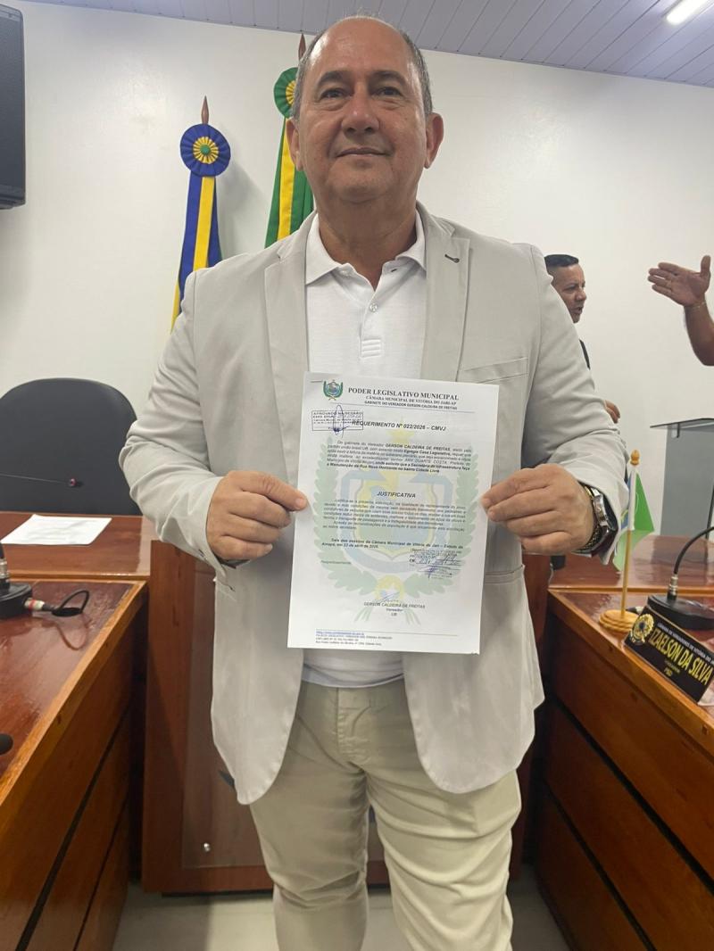 MATÉRIA APRESENTADA EM PLENÁRIO PELO VEREADOR GERSON CALDEIRA DE FREITAS 