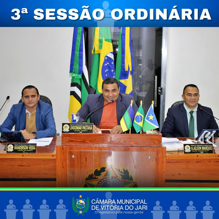 3ª SESSÃO ORDINÁRIA